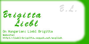 brigitta liebl business card